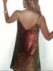 Sommer-Bestseller Rückenfreies Französisches Pailletten-Trägerkleid