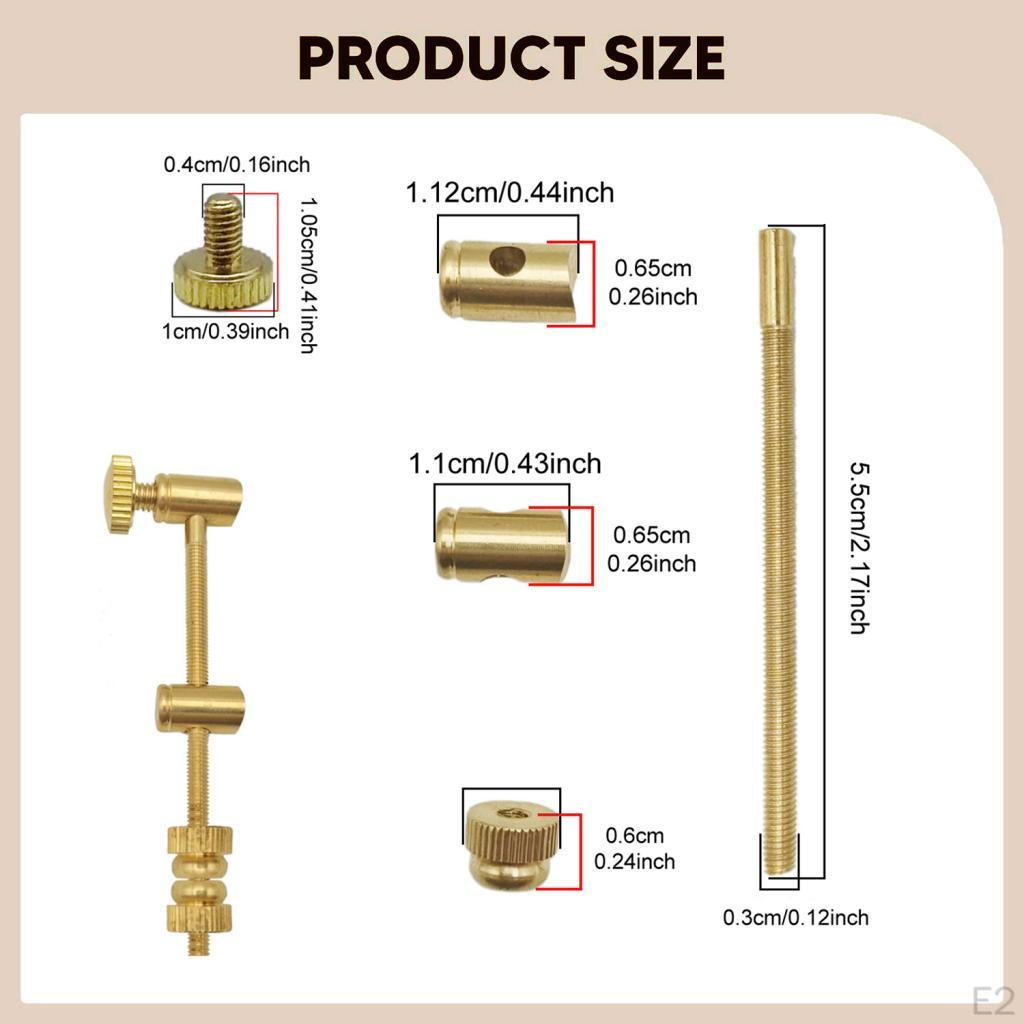 Trumpet Voice Changer Adjustment Rod Replacement Sturdy High Strength Brass for Instrument Repairers