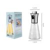 304 Stainless Steel Glass Oil Spray Bottle 1pc - Pressurized Nozzle, Ideal for Kitchen, Outdoor BBQ - No Electricity or Battery