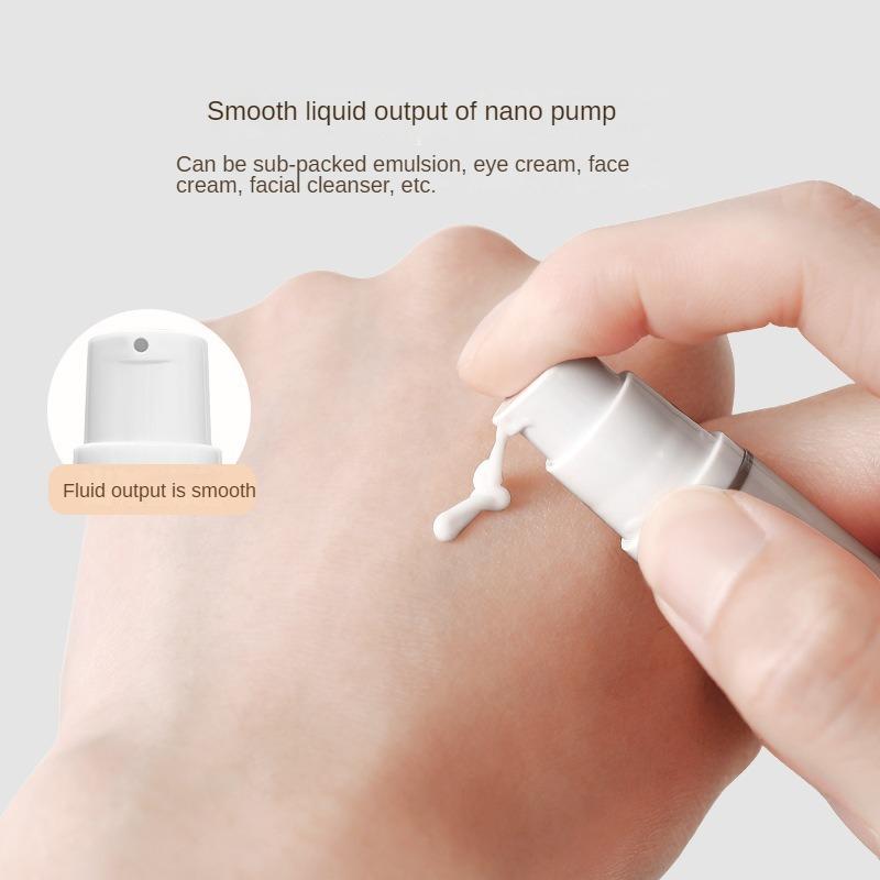 1 Set 15ML Clear Empty Refillable Airless Vacuum Pump Cream Lotion and Spray Portable Bottle Set Sample Packing for Toiletries