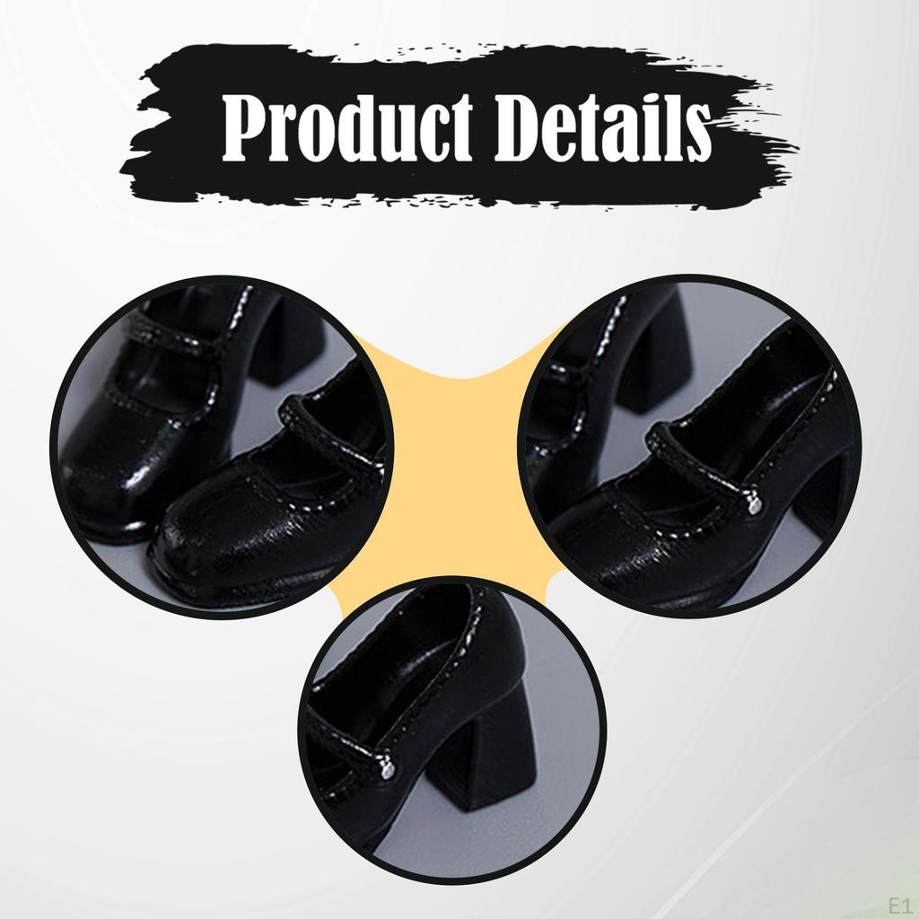 1/12 Action Figure Shoes Doll Costume Accessories Casual Photo Props Women Dress up for 6 inch