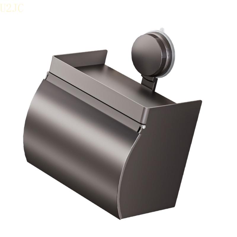 Saugknopf-Taschentuchbox Ohne Bohren Papierhandtuchspender Große Kapazität Badezimmer-Organizer für Zuhause und Büro