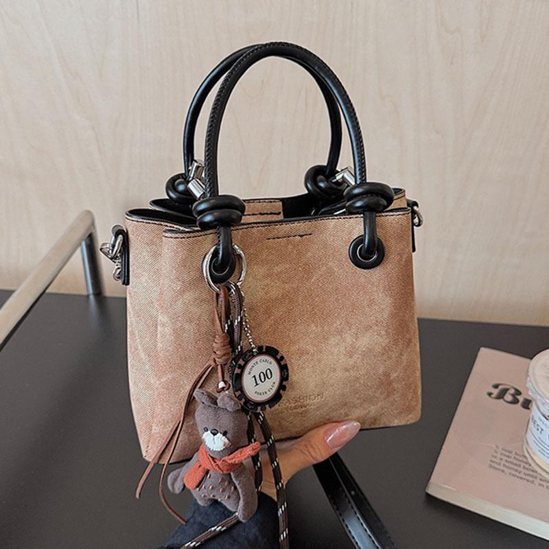 

Fashion 2025 New Women Handbag Zipper Solid Color Simple PU Leather Shoulder Bag Soft Versatile Trendy Designer Brand Crossbody Bag коричневый