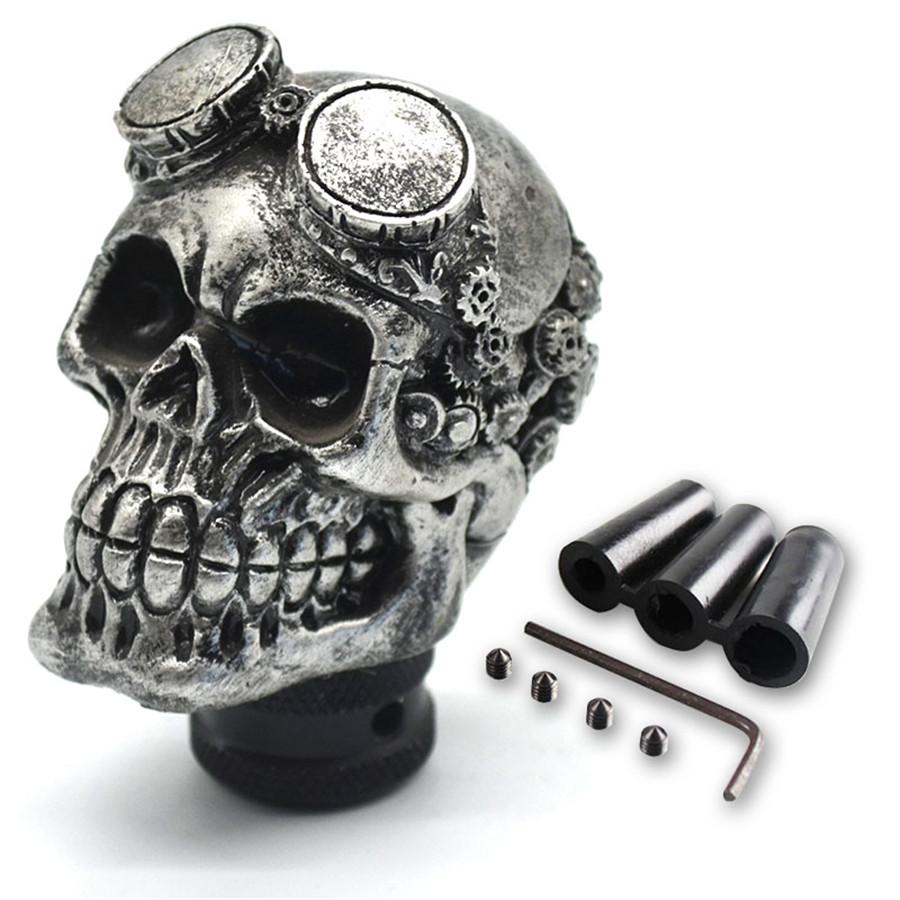 Universal Car Gear Shift Knobs Skull Head Gear Manual Transmission Gear Shift Knob Shifter Lever