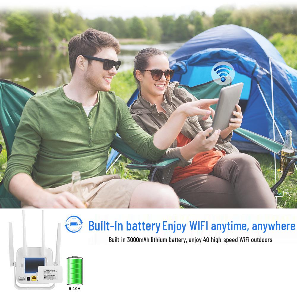 Wireless CPE Router with Battery - Single Ethernet Port, SIM Card Slot