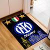 Custom Name Inter Milan Crest Rug Game Carpet, Floor Mat for Bedroom Living Room Entryway Rug, Home Decor Idea Gift for Christmas Birthday