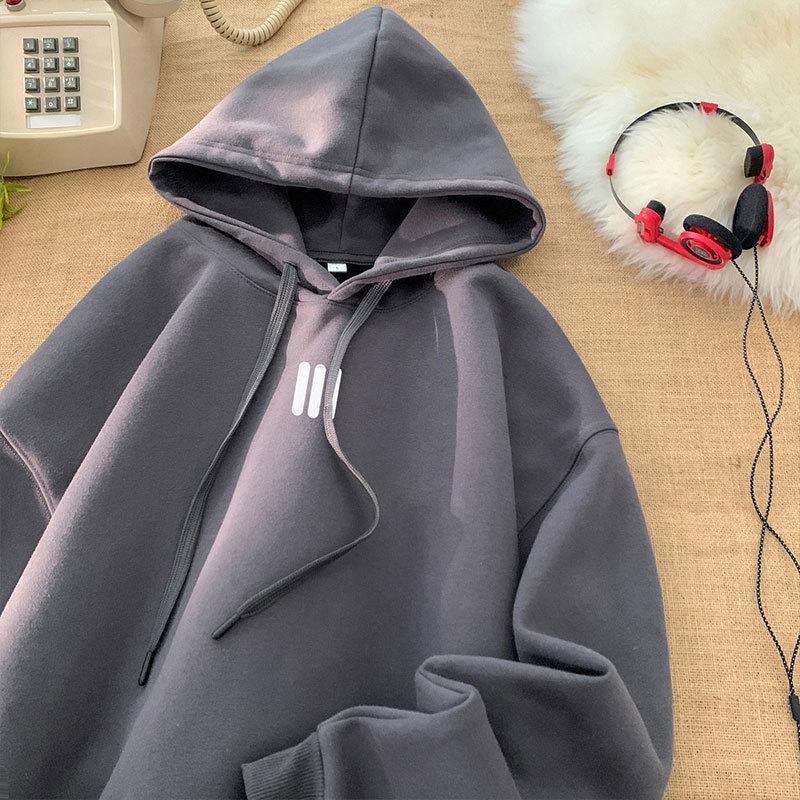 Autumn and Winter Men's Clothing Japanese Men's Casual Printing Hooded Long-sleeved Sweater Men's and Women's Trendy Brand Pullover Sports Jacket
