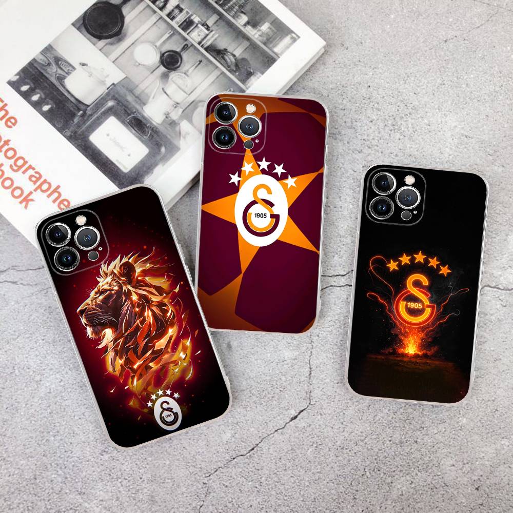 Coque de téléphone pour équipe de football Galatasaray Pour IPhone 17 16 15 14 13 12 11 Pro Max Plus Coque Souple Personnalisée DIY