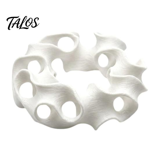 Betta Fish Hideout 3D Printed Aquarium Cave, Wavy Hollow Ring Shrimp Shelter, Safe Shelter for Tank Breeding Hiding Hole Decor, Ornament Snails Stable