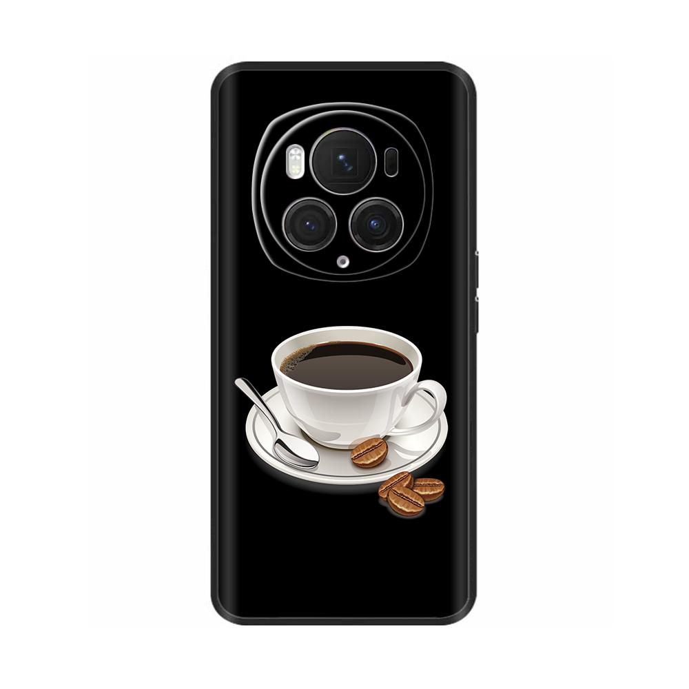 For Honor Magic6 Pro 5G Case Back Cover For Honor Magic6 5G Soft Black Silicone Fashion Phone Case For Magic 6 Pro Coque Fundas