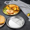 Useful Non-slip Food Storage Golden Color 304 Stainless Steel Snack Plate Dessert Dining Plate for Dining Room Dinner Plate