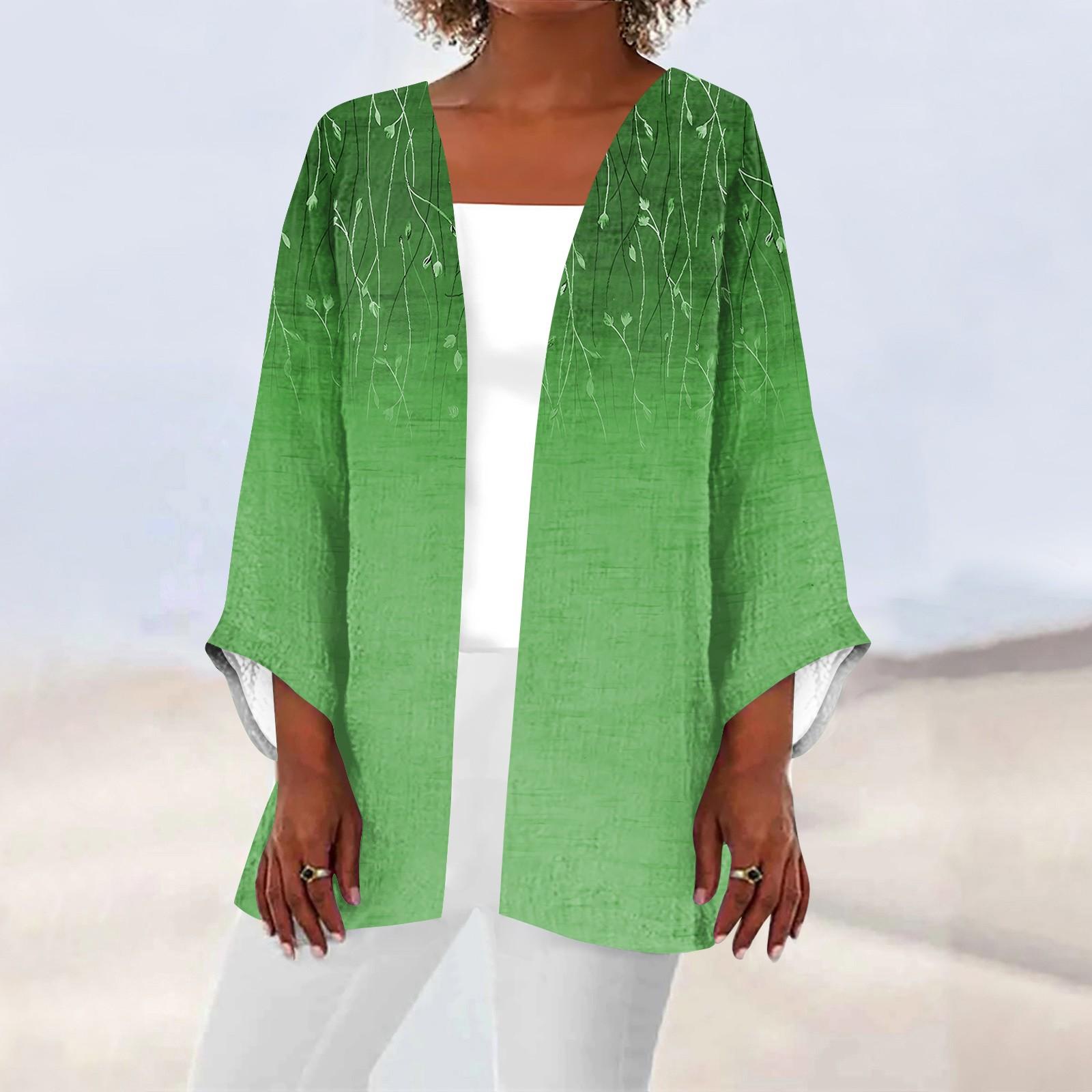 Женская повседневная модная легкая куртка средней длины с принтом — фото 6