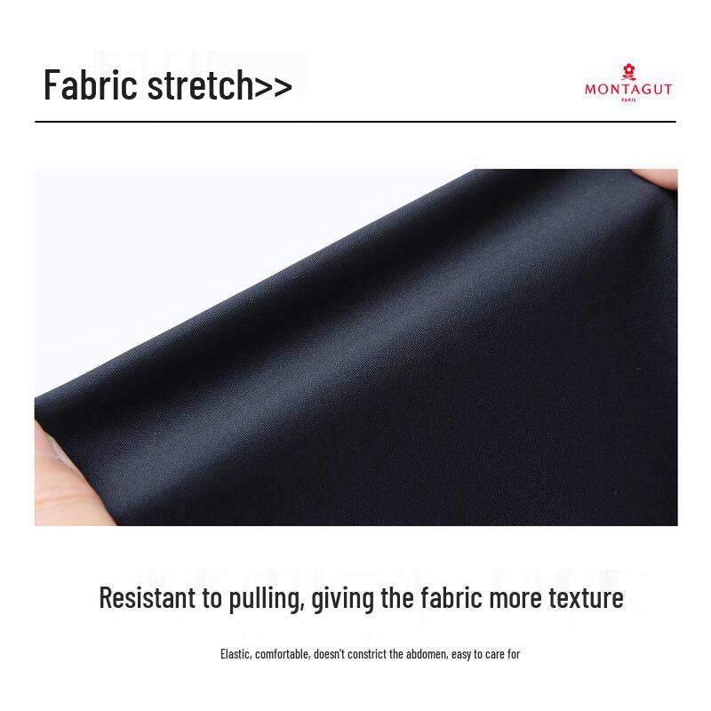 MONTAGUT Men's Silk Blend Lightweight Business Casual Pants