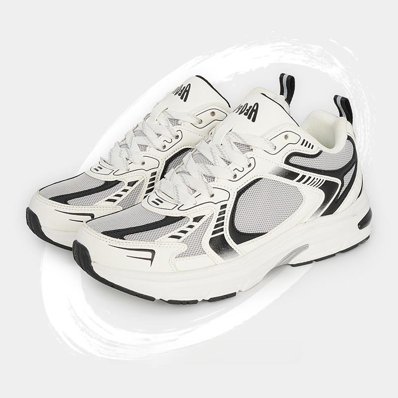 

Толстая подошва, повышенная талия, женские сетчатые дышащие кроссовки, летние женские легкие беговые универсальные женские повседневные туфли 40 белый