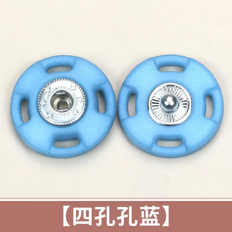 10pcs Round Plastic Snap Button Shirt Cardigan Invisible Concealed Buttons Clothes Accessories