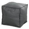 Waterproof Square Pouf Cover PU Leather Ottoman Cover Sofa Footstool Cover  Living Room