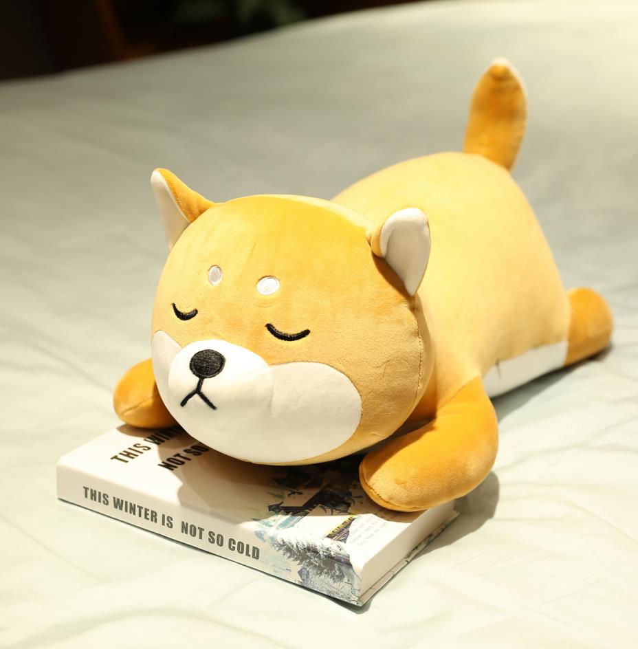 Neuer Eingang 35-75cm Niedliche Corgi & Shiba Inu Hunde Plüschtiere Kawaii Liegender Husky Kissen Gefüllte Weiche Tierpuppen Kinder Baby Geschenk 35CM