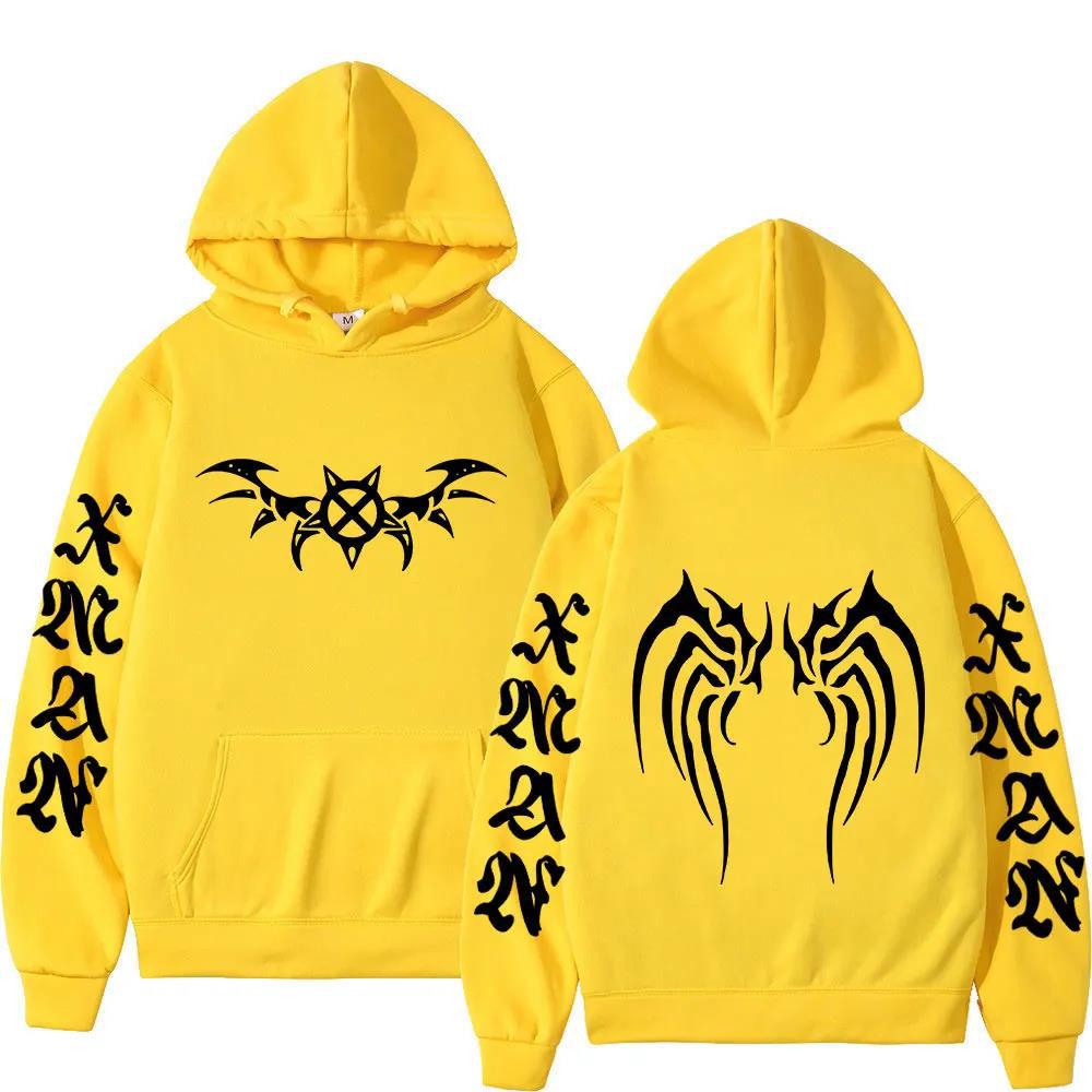 Rapper  Carson X Wing Hoodies Men Women Sweatshirt Print Unisex Hip Hop Style Autumn Winter Fashion Tops Clothes Male