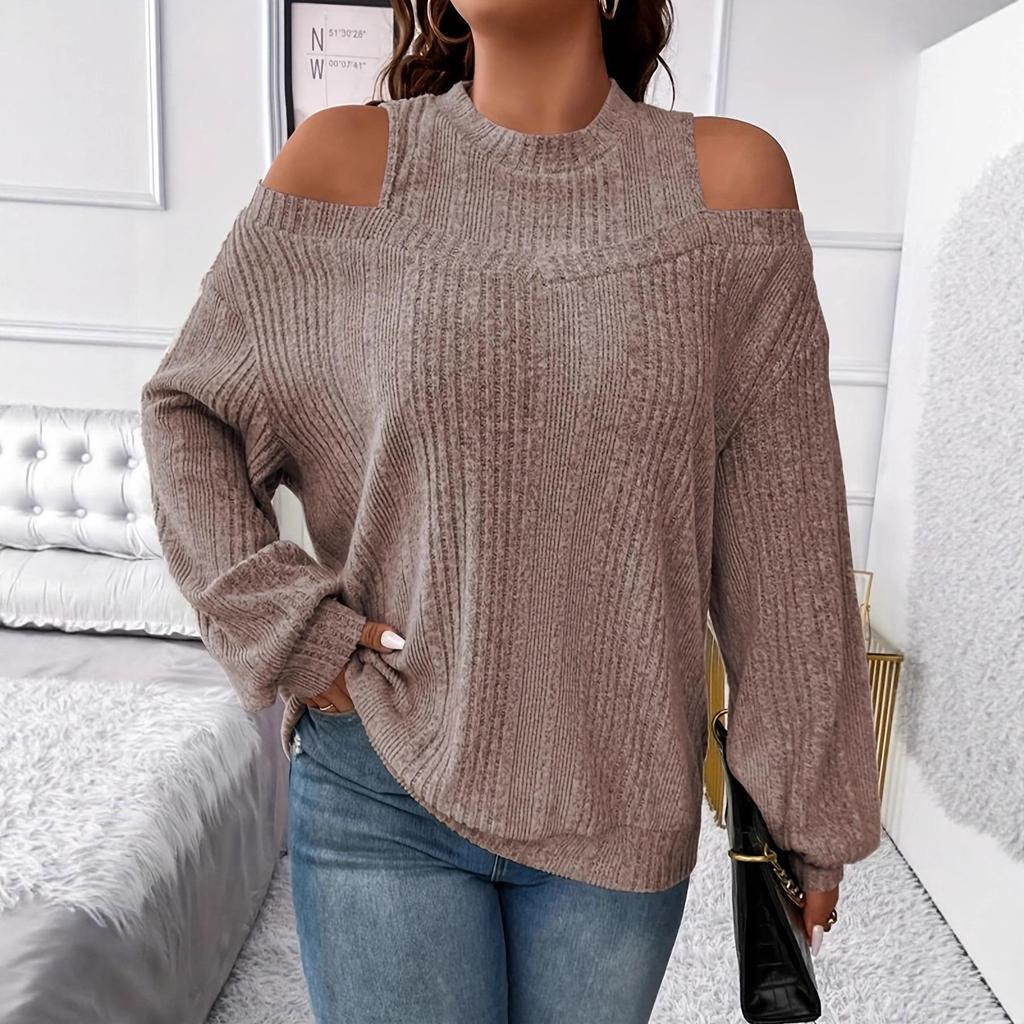 Women's Off-the-Shoulder Casual Long Sleeve T-Shirt