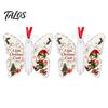 Acrylic Holiday Hanging Decor Butterfly Cash Gift Ornament, Christmas Money Holder with Tree Tags Festive Print, Pendant for Surprise Giving, Keepsake