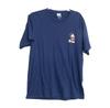 Disney Mickey Mouse Navy Blue Graphic M T-Shirt Crewneck Short Sleeve Unisex Cot