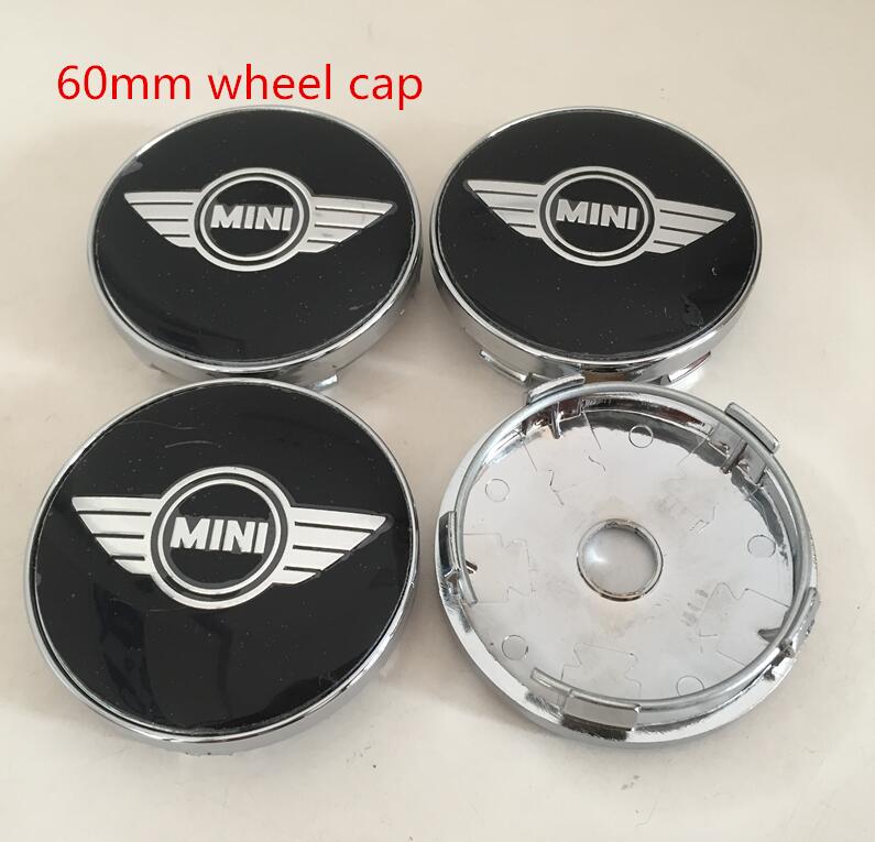 

4pcs 3D 56mm 60mm 68mm forMINI Car Wheel hub Center Cap emblem Badge covers sticker Decal Styling accessories