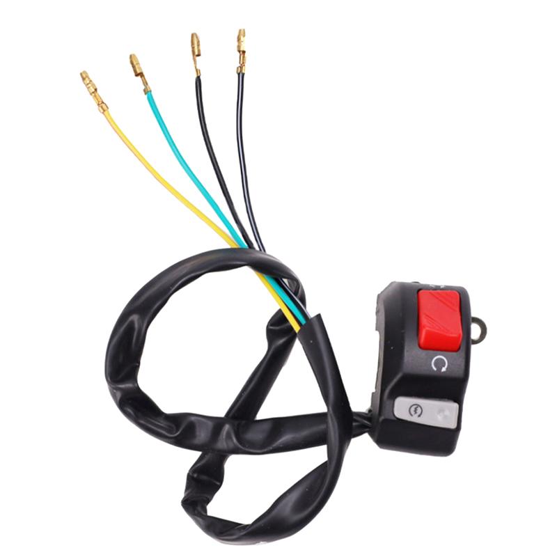 Motorcycle Switch Universal 7/8Inch Handlebar Fog Hedlight Horn Start Kill Switch On Off Button 12V For Atv Scooters Snowmobile