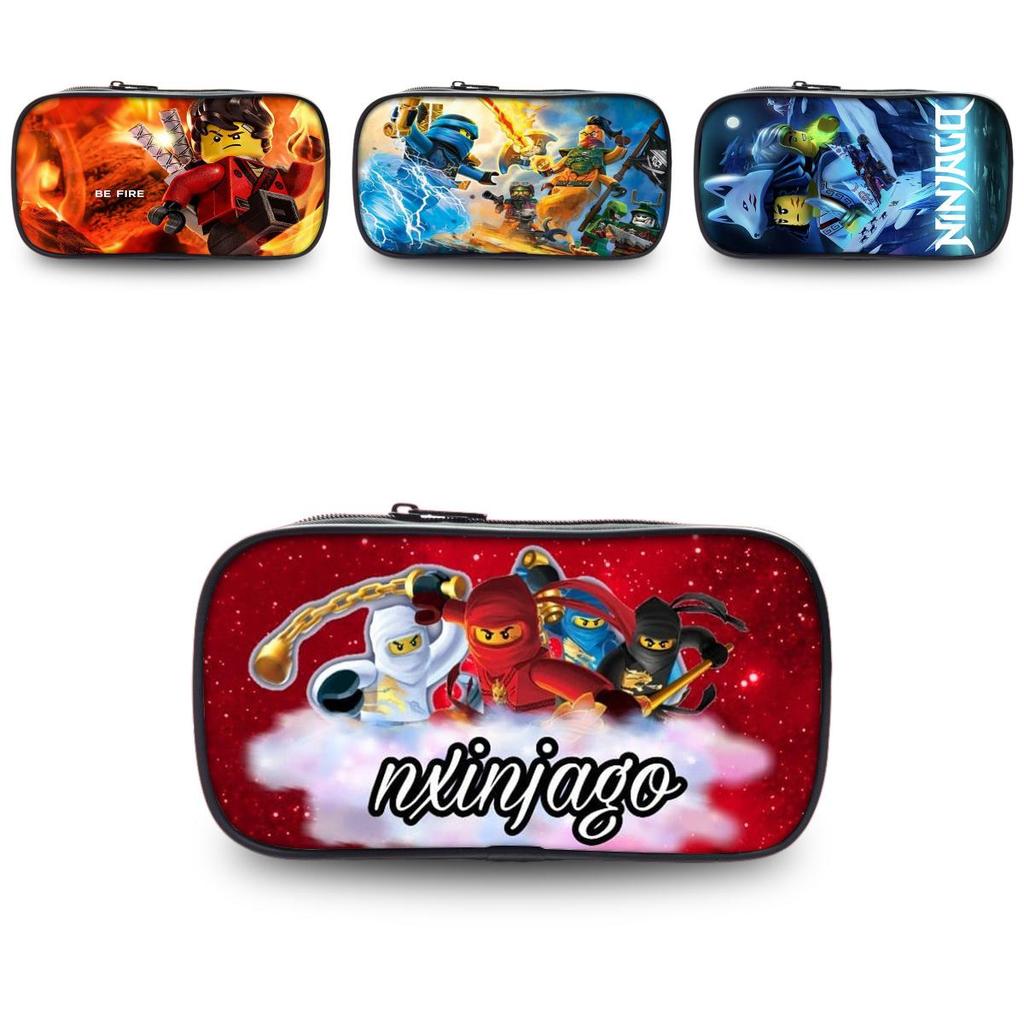 Ninjago Pencil Case For Students With Nylon Material And Storage Pocket