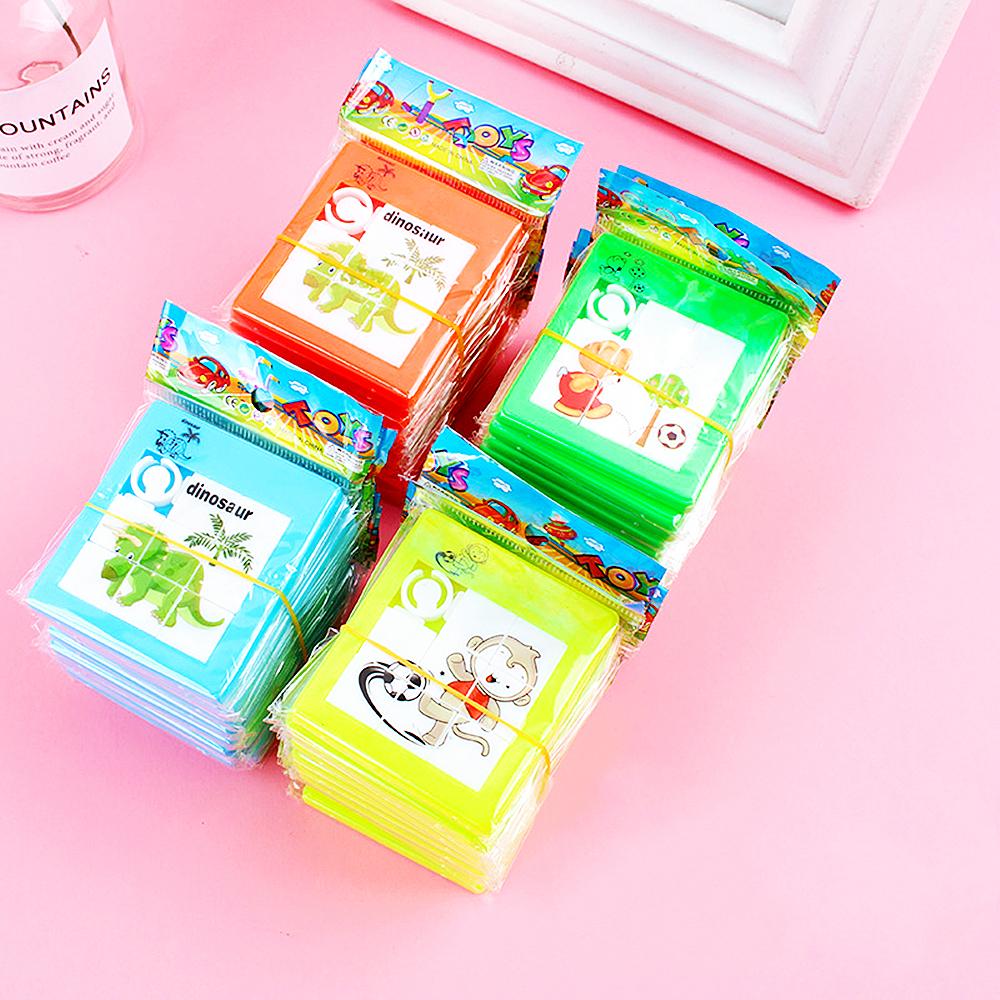 12PC Cute Animals Jigsaw Puzzle Set Toys Kids Birthday Party Baby Shower Gifts Prizes Pinata Treasure Box Boys Girls Reward Pack