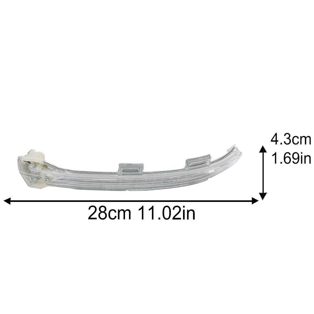 Rearview Mirror Turn Signal Light For Volkswagen Golf 7 Touran Transparent Shell Turn Signal Light Side Mirror Car Accessories 1pc left