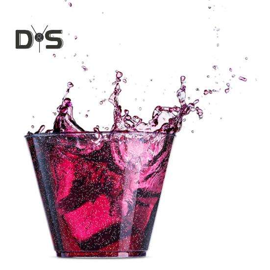 Food Grade 10Pcs 270ML Disposable Plastic Dessert Cup Decorative Creative Glitter Surface Water Cup Party Supplies