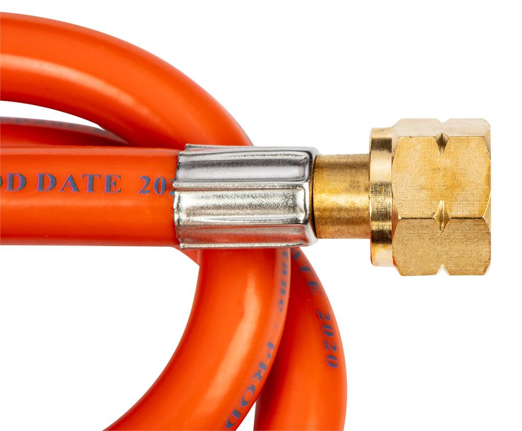 Gas connection hose, 2 m