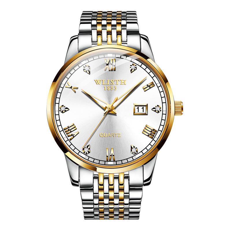 Wolis Men's Waterproof Quartz Stainless Steel Automatic Watch