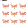 15PCS Enamel Colorful Dragonfly Charms Pendant Supplies For DIY Handmade Earrings Bracelets Jewelry Making Findings Accessories