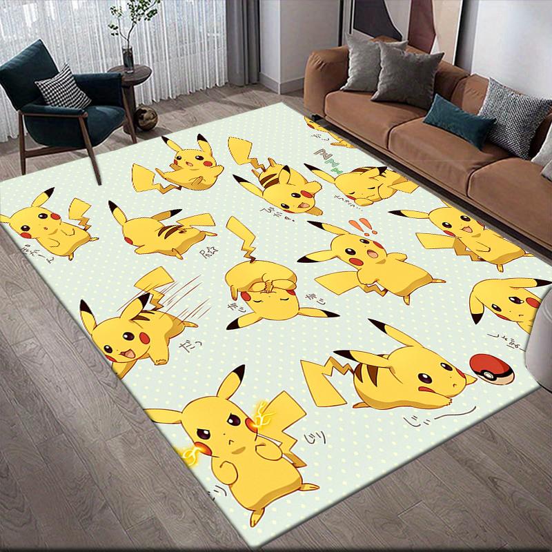 

Pikachu Square Area Rug, Non-Slip Floor Mat for Home Office, Perfect Gift for Pikachu Fans.chl 60x90cm