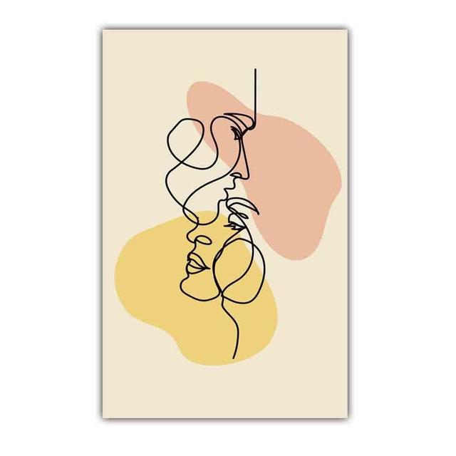 Nordic Abstract Art Figure Canvas Painting Minimalist Lines Matisse Poster Office Living Room Bedroom Home Decoration Mural No Frame