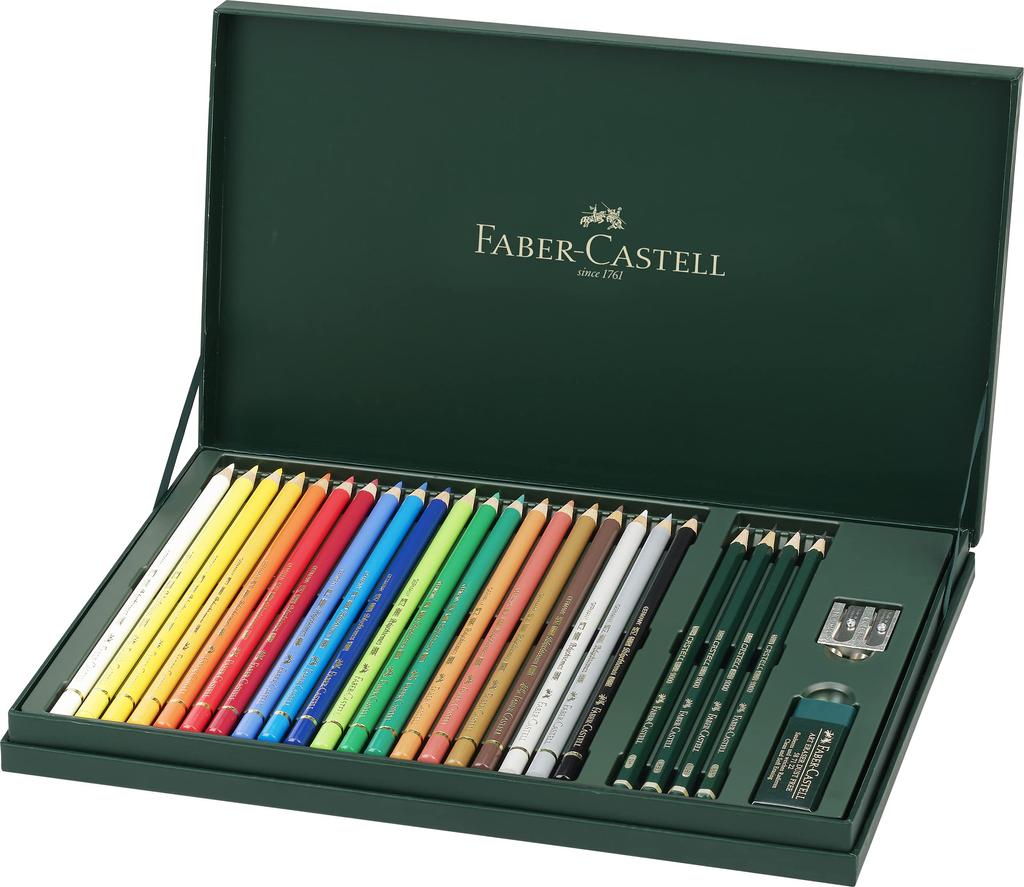 Polychromos Colored Pencils 20 Colors Set Accessory Gift Set 210051 Japanese Faber-Castell [Genuine Product]