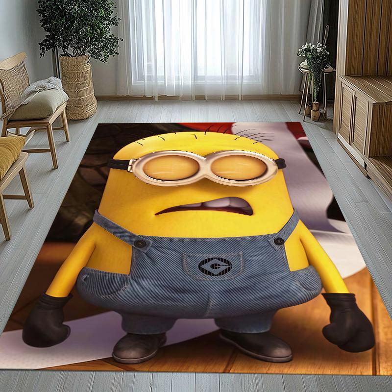 Cute Minions cartoon Living Room Non-Slip Area Rug Soft Carpet for Bedroom Kids Playroom Sofa,Home Decor Doormat Gift