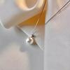 Women Necklace Faux Pearl Pendant Copper Snake Bone Chain Party Wedding Prom Clavicle Necklace Neck Jewelry
