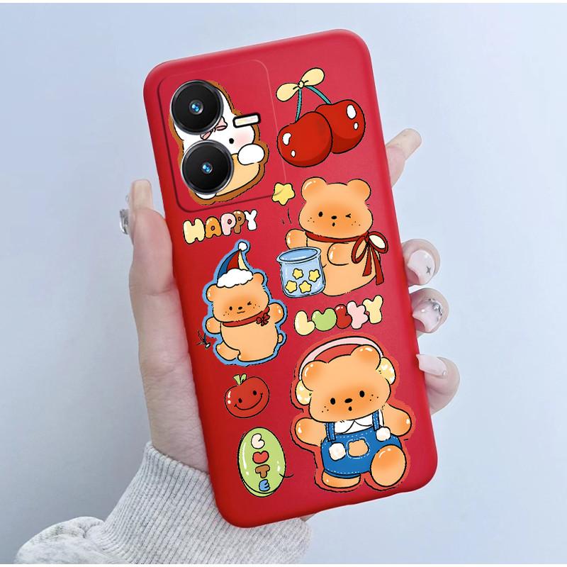 Case For Vivo Y22 Y22s Y35 Cute Astronaut Panda Soft TPU Silicone Phone Cover For vivoY22s Y 22s V2206 V2207 Y 35 V2205 Coque
