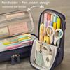 Double-layer Pen Bag Foldable Pencil Pouch New Pencil Case  School Office