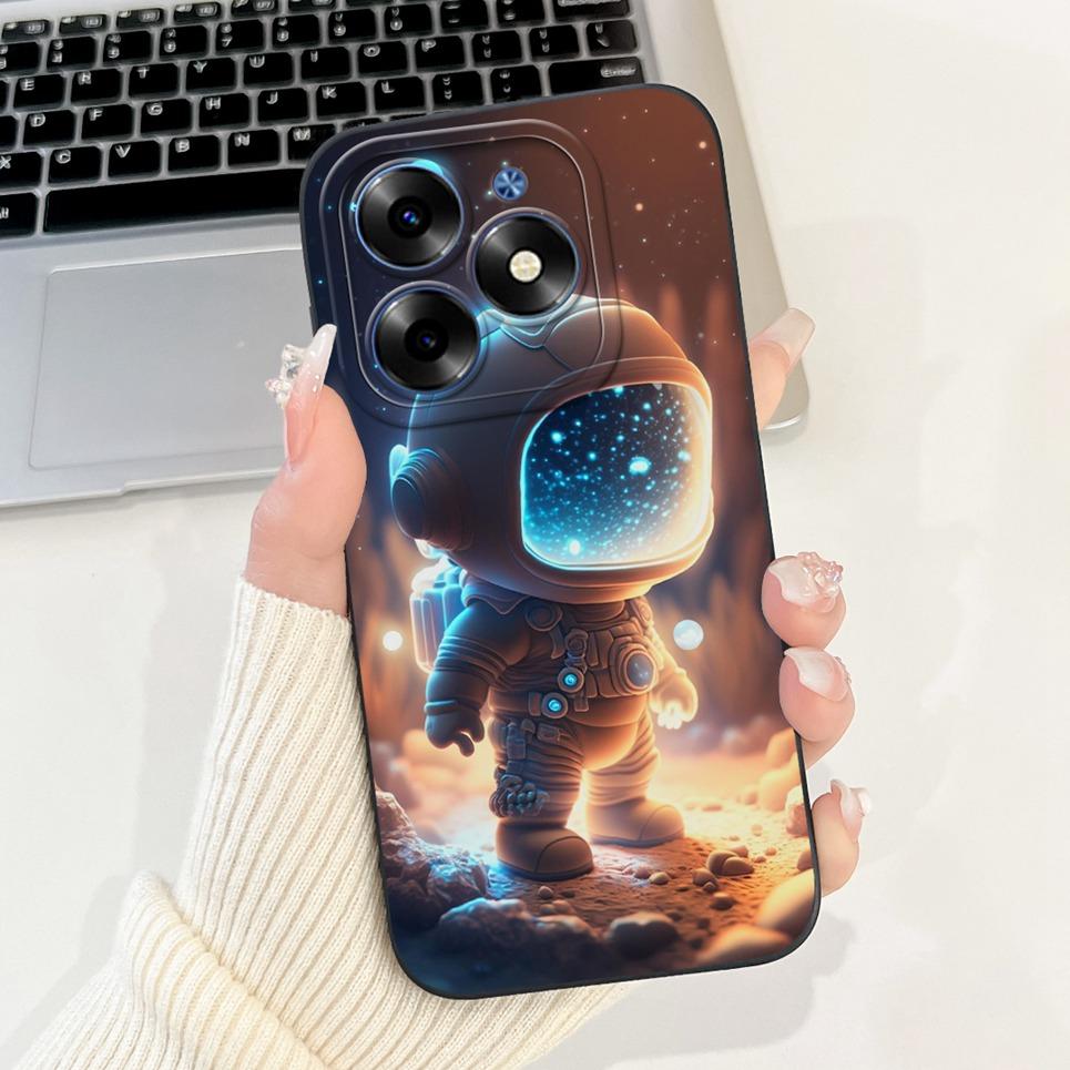 Luxus Modische Rückabdeckung Für Tecno Spark GO 2024 BG6 Hülle Weiches Silikon SparkGO 2024 Handyhülle Hase Katze Blume Panda Funda