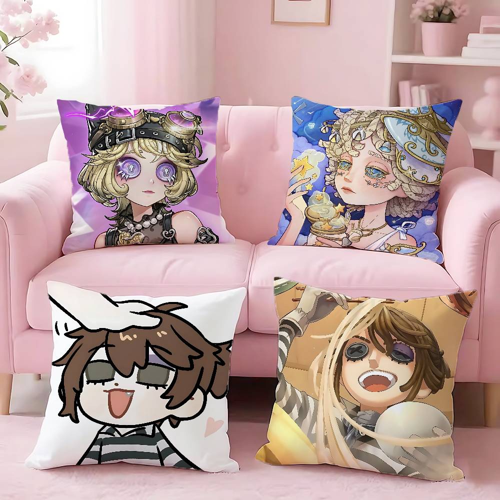 I-Identity V Throw Pillow Case For 45x45cm 55x55cm 30x30cm Square Car Pillowcase Home Bedchamber Decor Gift