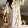 New Arrivals Open Run Women Cotton Blend Frill Design Homewear Dress