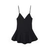 Summer new European and American style sexy polka dot printing v-neck suspender short jumpsuit