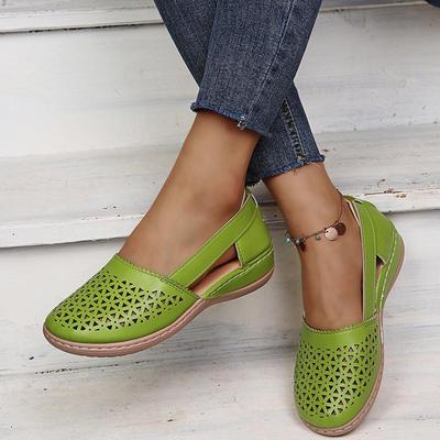 2022 Spring/Summer Women's Plus Size Round-Toe Wedge Heel Sandals