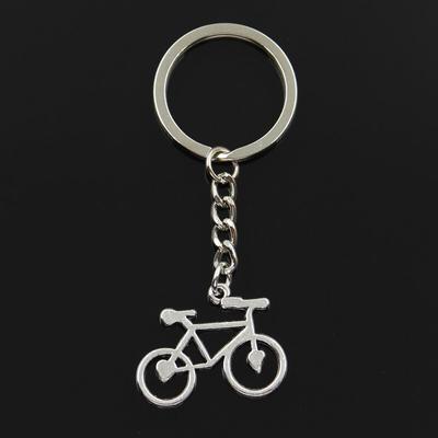 Mode 30mm Schlüsselanhänger Metall Schlüsselanhänger Schlüsselanhänger Schmuck Antik Bronze überzogen Fahrrad 31x23mm Anhänger
