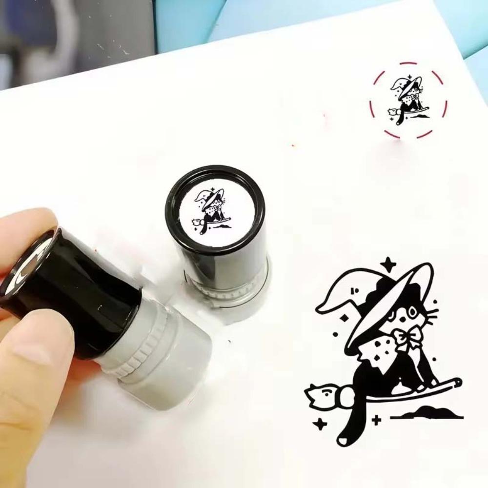 Cat Designs Kitten Stamp 6 Styles Cartoon Stamps Durable Black Cat Stamp  Stationery
