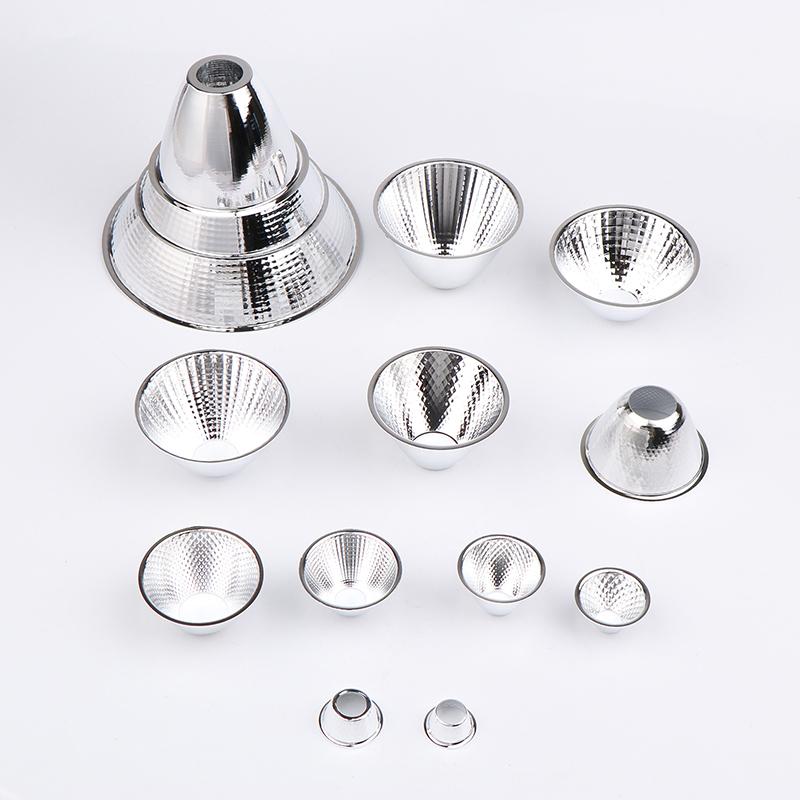 1 Piece 20-126Mm 15-120 Degree Lampshade Reflective Bowl For Diy Light Optical Led Aluminium Reflector Cup For Cob Lamp Bead