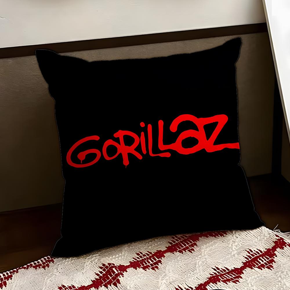 GGorillazS Band Cushion Cover Reversible Soft Durable Pillow Cover Home Car MultiScene Use for Daily Comfort